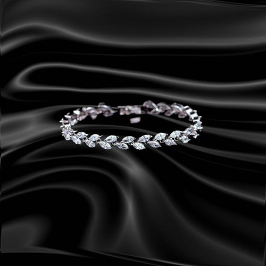 Crystal Leaf Bracelet