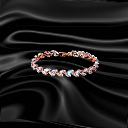 Crystal Leaf Bracelet